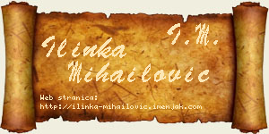 Ilinka Mihailović vizit kartica